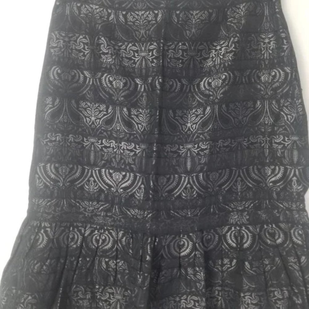 Harold's Floral Midi Fit Flare Skirt Size 2 (239) - image 3
